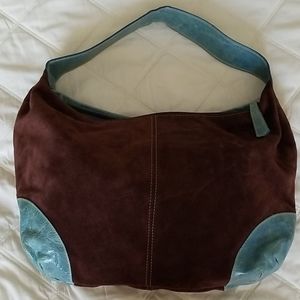 New Brown suede Aqua Bag